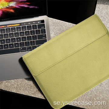 Vattentät läder Laptop Folio Case för MacBook